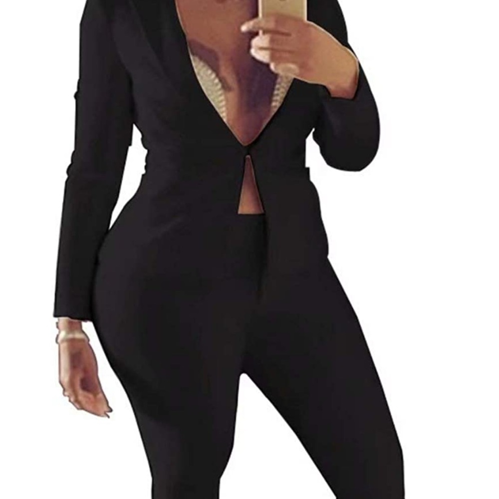 Brand new black pant suit